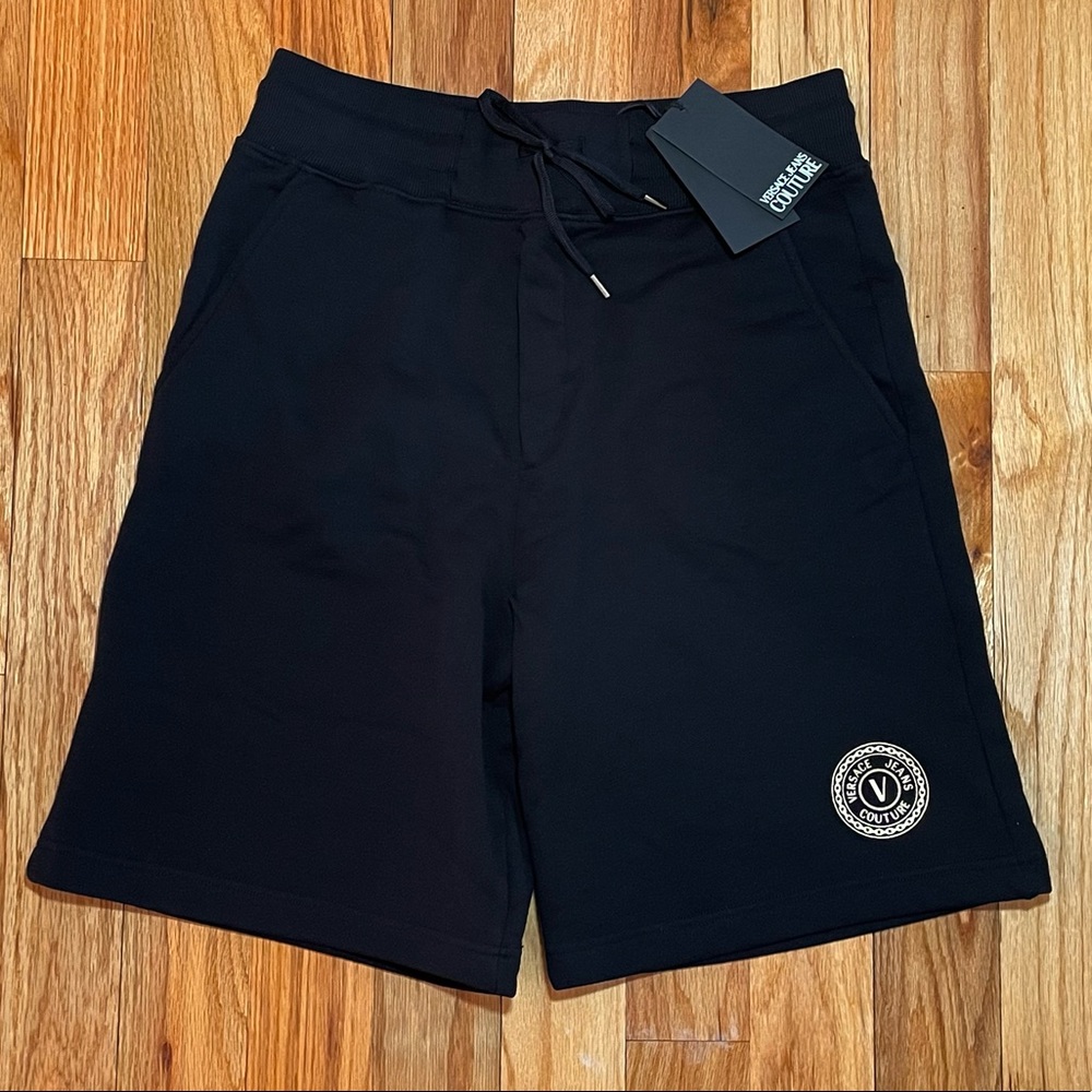 Versace Gold Logo Shorts, Brand New